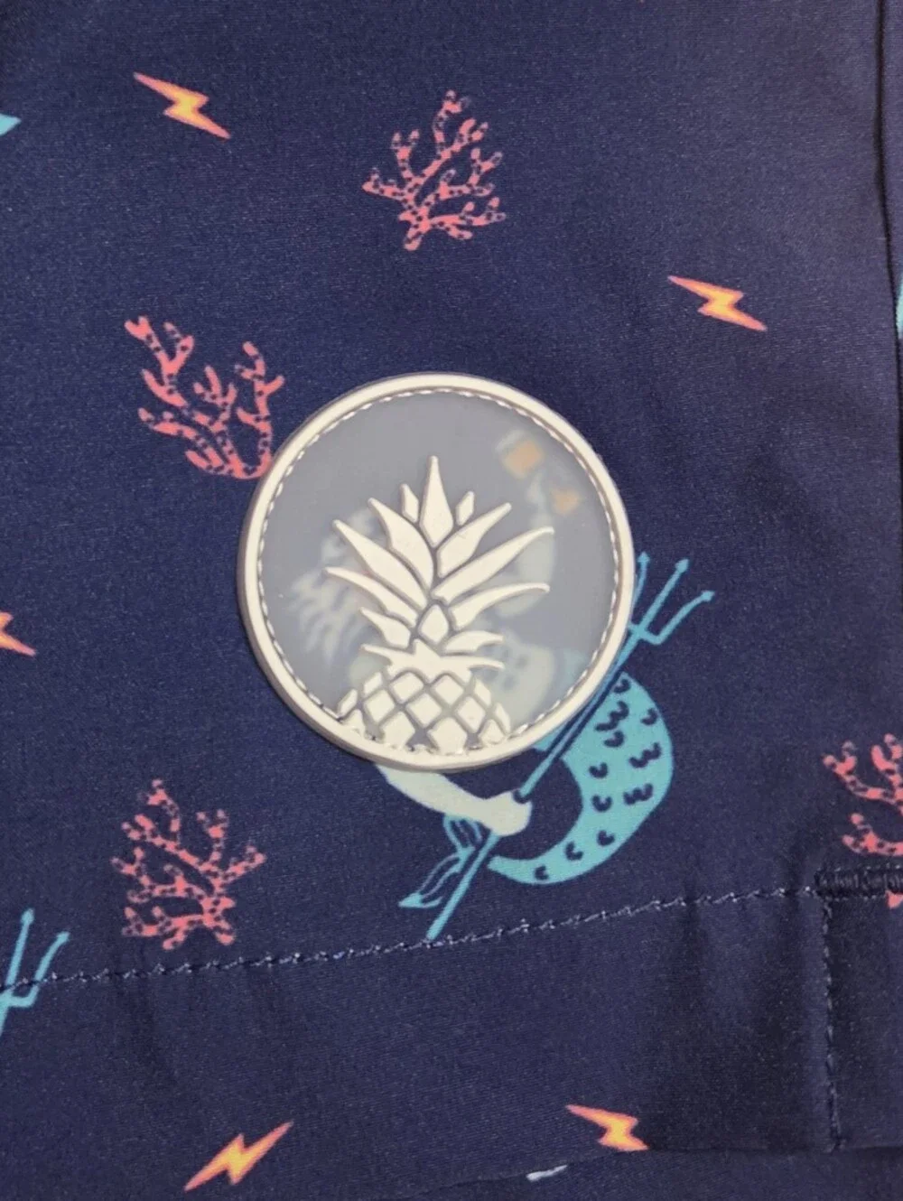 Chubbies 5.5 Inch Inseam Triton Of The Seas Men's Navy Swim Trunks